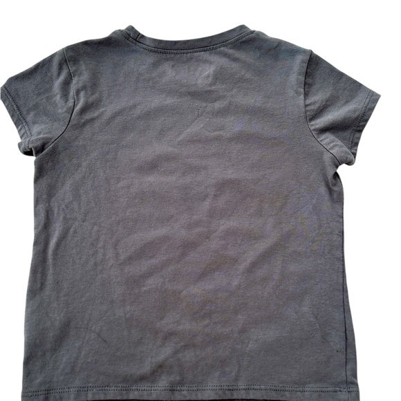 AC/DC Grey Kids Concert Band Short Sleeve Shirt size 7/8 - Picture 3 of 4